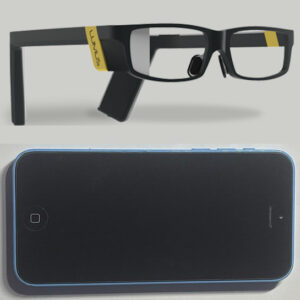 Image shows Smart Glasses and a Smartphone